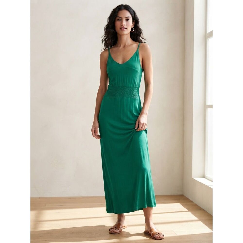 Moda International Women's Green Maxi Dress